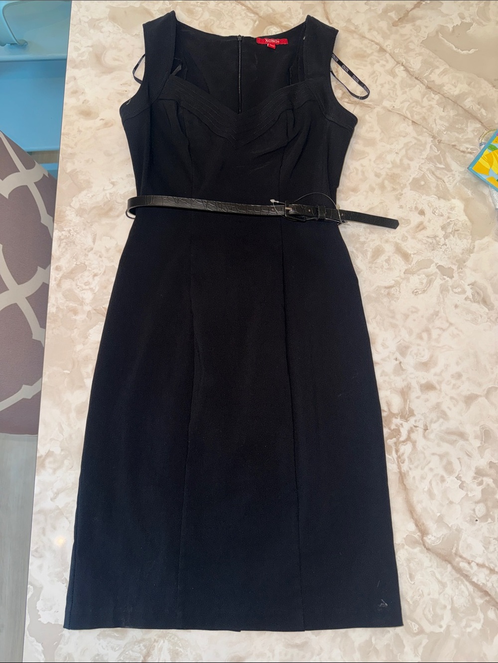 XOXO Black Sleeveless Sheath Dress